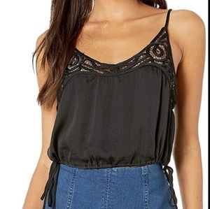 Free People Intimately Lace Blouson Black Brami